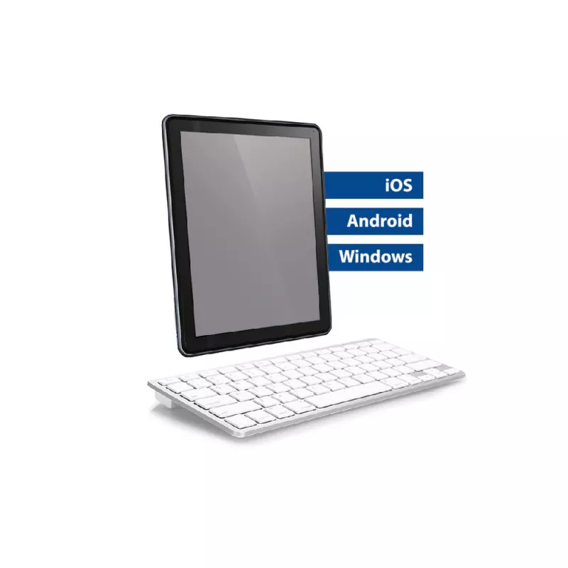 ACT Portable Bluetooth tastatūra Azerty/BE layout Wireless balta 75%