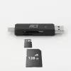 Karšu lasītājs ACT USB-C/USB-A 3.0 Melns