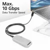 ACT USB 3.0 10Gbps 60W USB Type-C (taisns) uz USB Type-C (augšup/lejup leņķveida) Kabelis, 2 metri