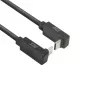 ACT USB 3.0 10Gbps 60W USB Type-C (augšup/vērsta leņķī) uz USB Type-C (augšup/vērsta leņķī) kabelis, 0,5 metri