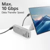 ACT USB 3.0 10Gbps 60W USB Type-C (augšup/vērsta leņķī) uz USB Type-C (augšup/vērsta leņķī) kabelis, 0,5 metri
