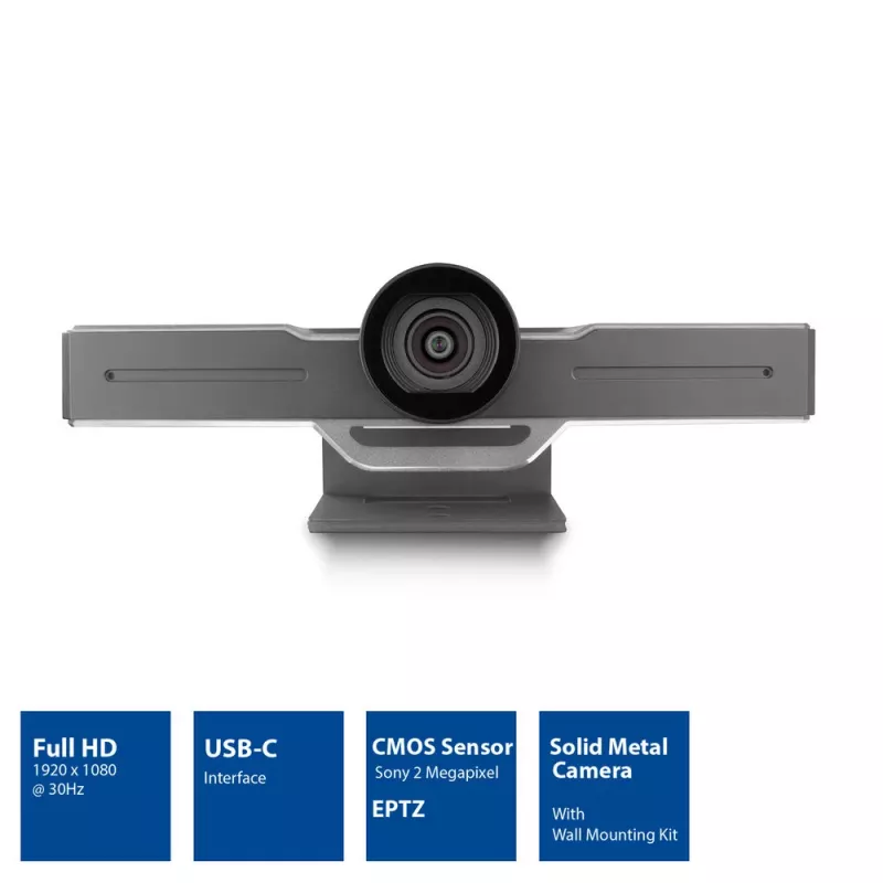 ACT Full HD Conference Camera with Microphone, pan, tilt and zoom