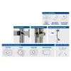 ACT Dual monitoru rokas biroja ātra augstuma regulēšana Skava/caurumstiprinājums 14 kg