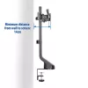 ACT Dual monitoru rokas biroja ātra augstuma regulēšana Skava/caurumstiprinājums 14 kg