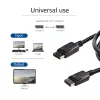 ACT 1 metrs DisplayPort kabelis vīrietis-vīrietis, 20. barošanas kontakts savienots