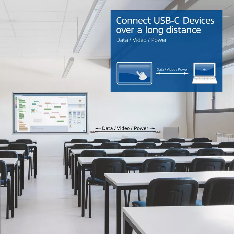 ACT USB-C 3.2 Gen2 Active Optical kabelis (AOC) savienojuma kabelis, 3m