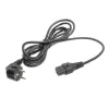 ACT Powercord CEE 7/7 vīr. (leņķveida) - C13 IEC Lock melns 5 m, EL269S