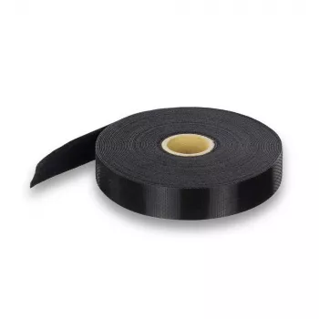 ACT āķa un cilpas kabeļu saite 20 mm, Āķa un cilpas kabeļu saite, Neilons, Polipropilēns (PP), Melna, 10000 mm, 27 mm, 165 mm
