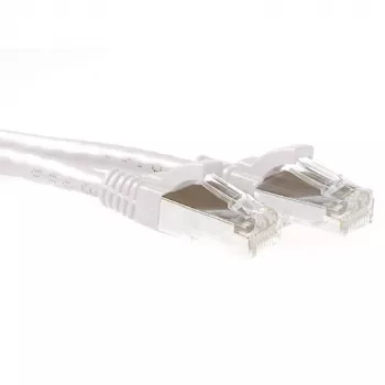 ACT balts 1 metra SFTP CAT6A ielāpu vads bez aizķeršanās ar RJ45 savienotājiem