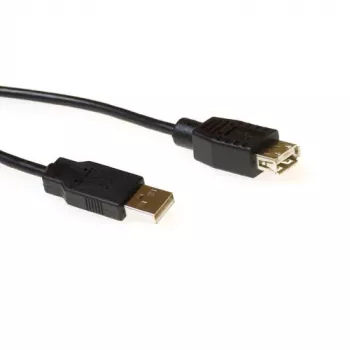 USB 2.0 A vīr. – USB A siev. melns 5,00 m ACT SB2250