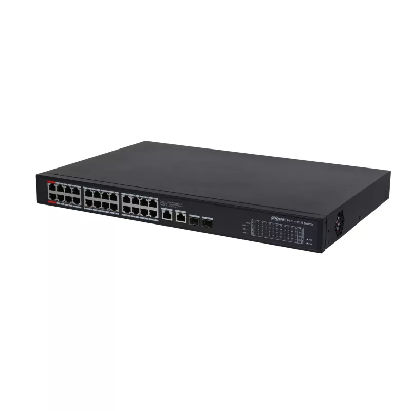Dahua Technology PoE NET SWITCH 24PORT 1000M/ PFS3228-24GT-360-V2 DAHUA Nepārvaldīts L2 Gigabit Ethernet (10/100/1000) Power over Ethernet (PoE) Melns