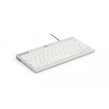 BakkerElkhuizen UltraBoard 950 V2 US Qwerty, vadu, USB, šķērveida taustiņu slēdzis, QWERTY, tumši pelēks, gaiši pelēks