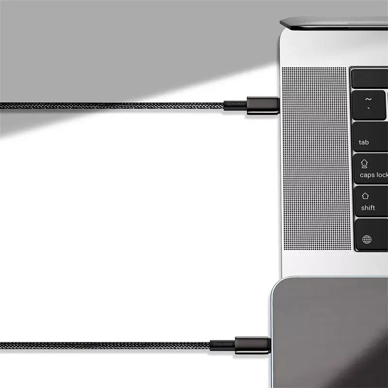 Kabelis Baseus Tungsten Gold 1 m Melns Lightning uz USB C