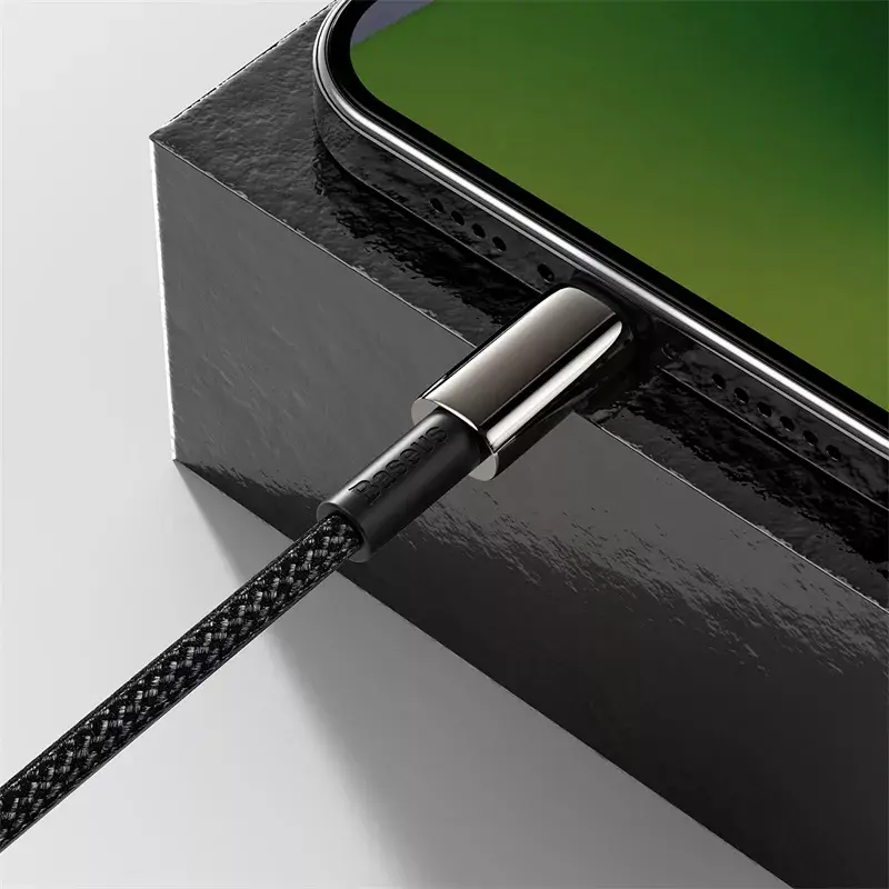 Kabelis Baseus Tungsten Gold 1 m Melns Lightning uz USB C