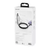 Kabelis Baseus Tungsten Gold 1 m Melns Lightning uz USB C