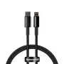 Kabelis Baseus Tungsten Gold 1 m Melns Lightning uz USB C
