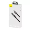 Baseus Tungsten Gold 2 m melns Lightning USB C kabelis