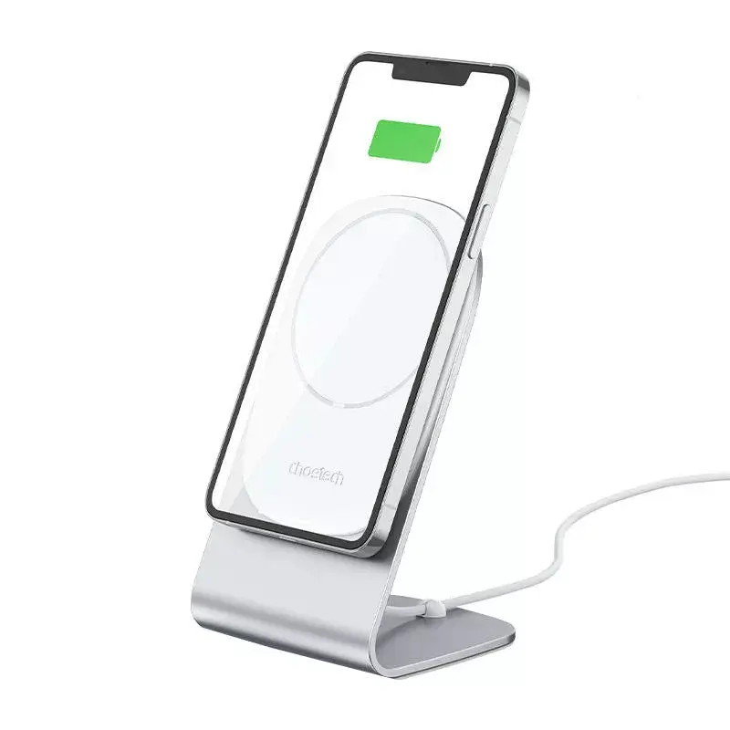Bezvadu magnētiskais lādētājs CHOETECH H047 15 W MagSafe saderīga ātrā uzlāde viedtālruņiem