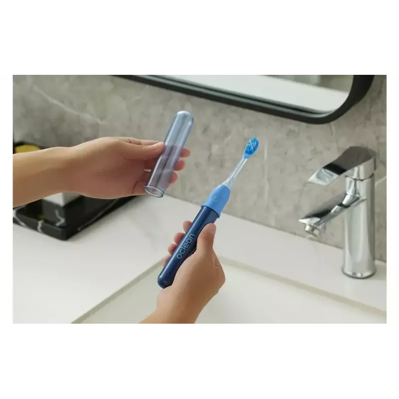 Elektriskā zobu birste OCLEAN Ease Blue — uzlādējama, ūdensizturīga, zila