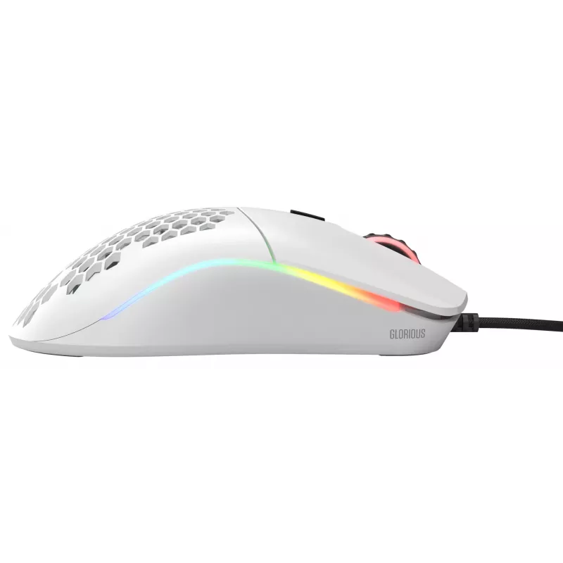 Glorious Gaming Glorious Model O pele, parasta (balta), labroču, optiskā, USB Type-A, 12000 DPI, balta