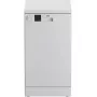 Slimline brīvi stāvoša trauku mazgājamā mašīna BEKO DVS05024W — 10 galda piederumu komplekti, 45 cm, 49 dB, E klase