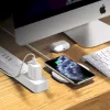 Bezvadu uzlādes paliktnis CHOETECH T550-F-v2 15W balts — ar Qi saderīgs 15 W ātrās bezvadu uzlādes lādētājs