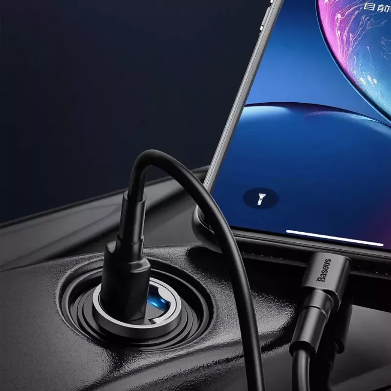 Sienas lādētājs Baseus VCHX-B0G 30W ar QC4.0 un PD3.0 atbalstu