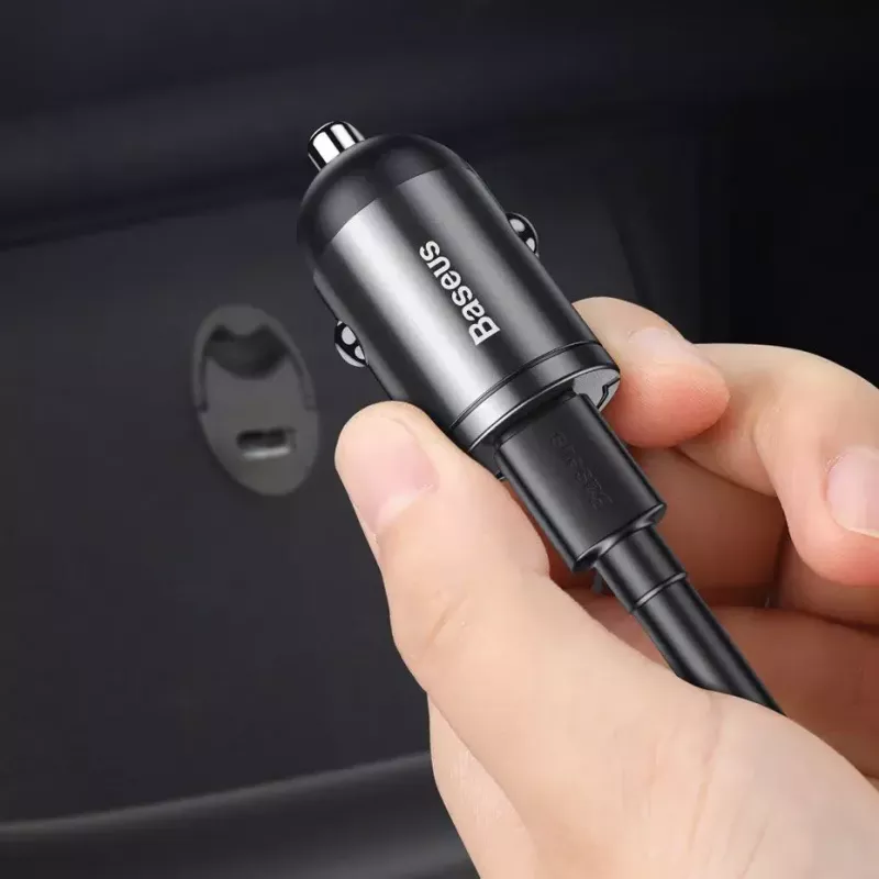 Sienas lādētājs Baseus VCHX-B0G 30W ar QC4.0 un PD3.0 atbalstu
