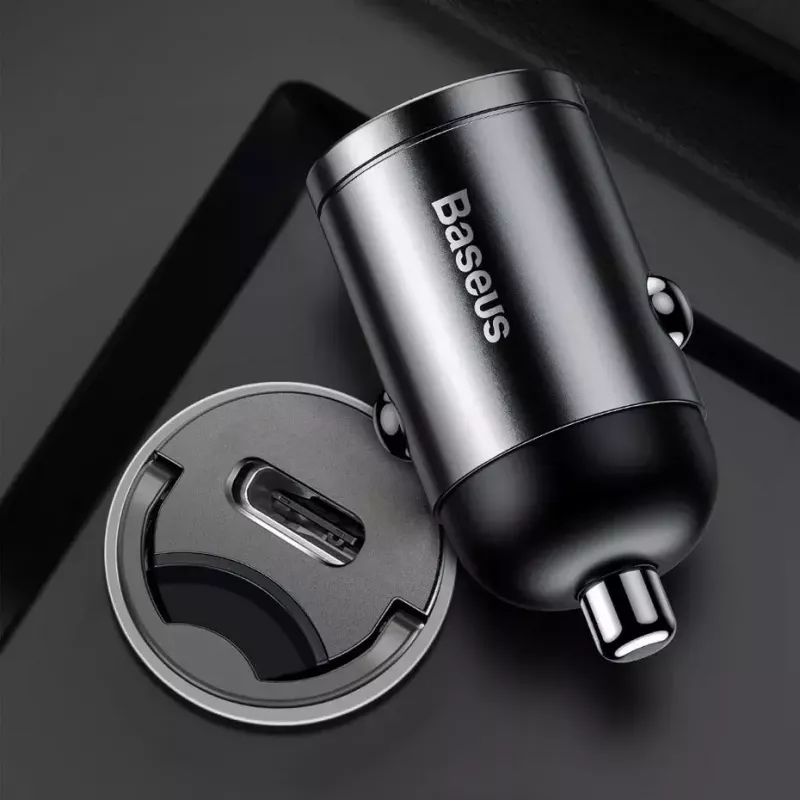 Sienas lādētājs Baseus VCHX-B0G 30W ar QC4.0 un PD3.0 atbalstu