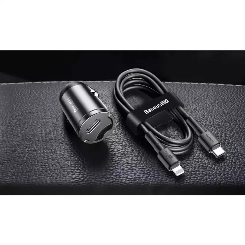 Sienas lādētājs Baseus VCHX-B0G 30W ar QC4.0 un PD3.0 atbalstu