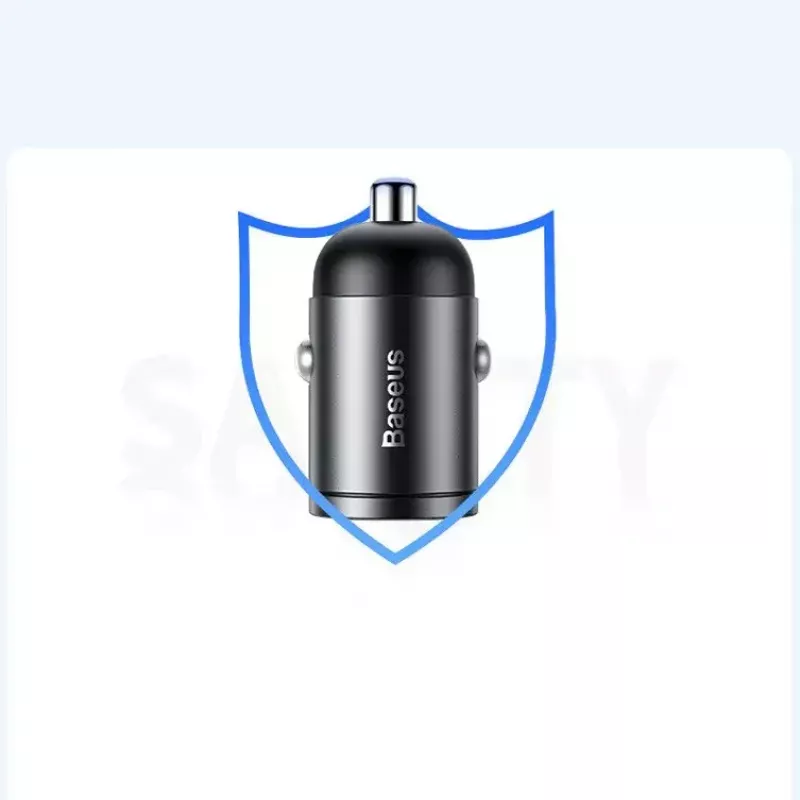 Sienas lādētājs Baseus VCHX-B0G 30W ar QC4.0 un PD3.0 atbalstu