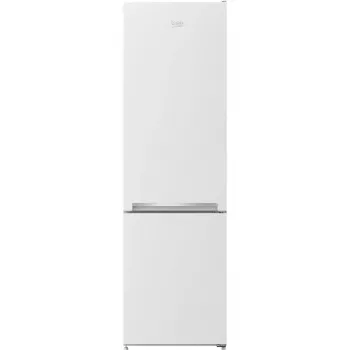 Brīvi stāvošs ledusskapis BEKO RCSA300K40WN, 291 L kopsumma (204 L ledusskapis, 87 L saldētava), E klase, maināmas durvis, LED, 181,3 cm, balts