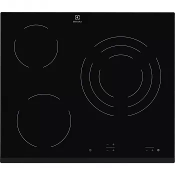 Electrolux EHF6232FOK melna 60 cm keramikas plīts virsma