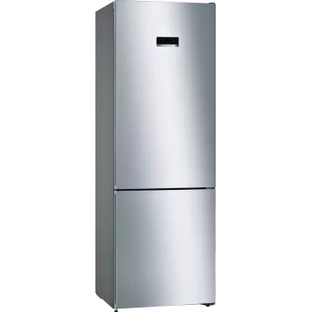 Bosch Serie 4 KGN49XLEA ledusskapis ar saldētavu, brīvi stāvošs, 438 L, nerūsējošais tērauds