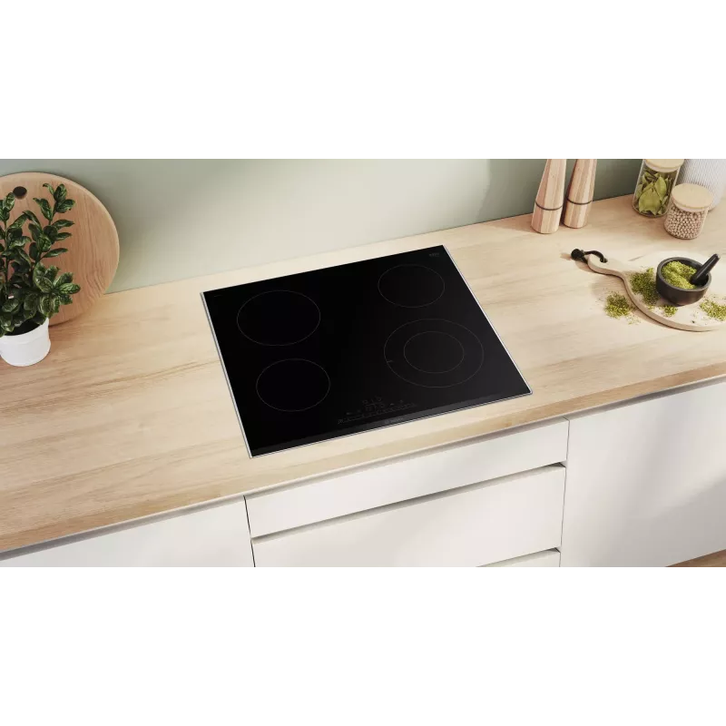 Bosch Serie 6 PKF675FP2E plīts virsma Melns Iebūvējams 60 cm Keramiskā plīts virsma 4 zona(s)