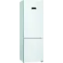 Bosch Serie 4 KGN49XWEA ledusskapis ar saldētavu Brīvi stāvoša 438 L Balts