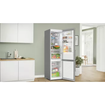 Bosch Serie 6 KGN39AIBT ledusskapis ar saldētavu Brīvstāvošs 363 L Nerūsējošais tērauds