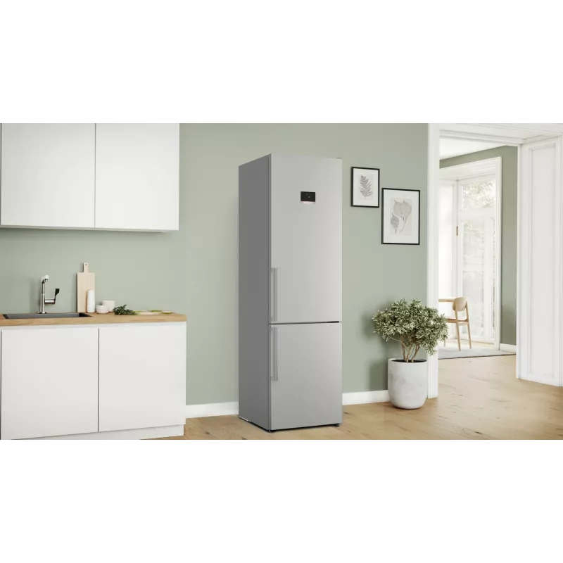 Bosch Serie 6 KGN39AIBT ledusskapis ar saldētavu Brīvstāvošs 363 L Nerūsējošais tērauds