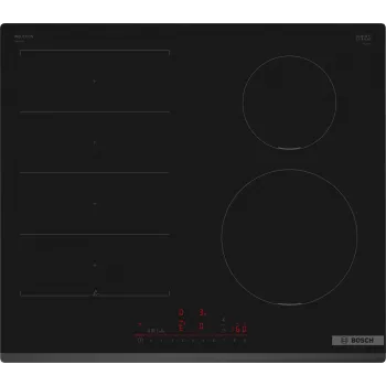 Bosch Serie 6 PIX631HC1E plīts virsma Melna Iebūvējams 60 cm Zonu indukcijas plīts virsma 4 zona(s)