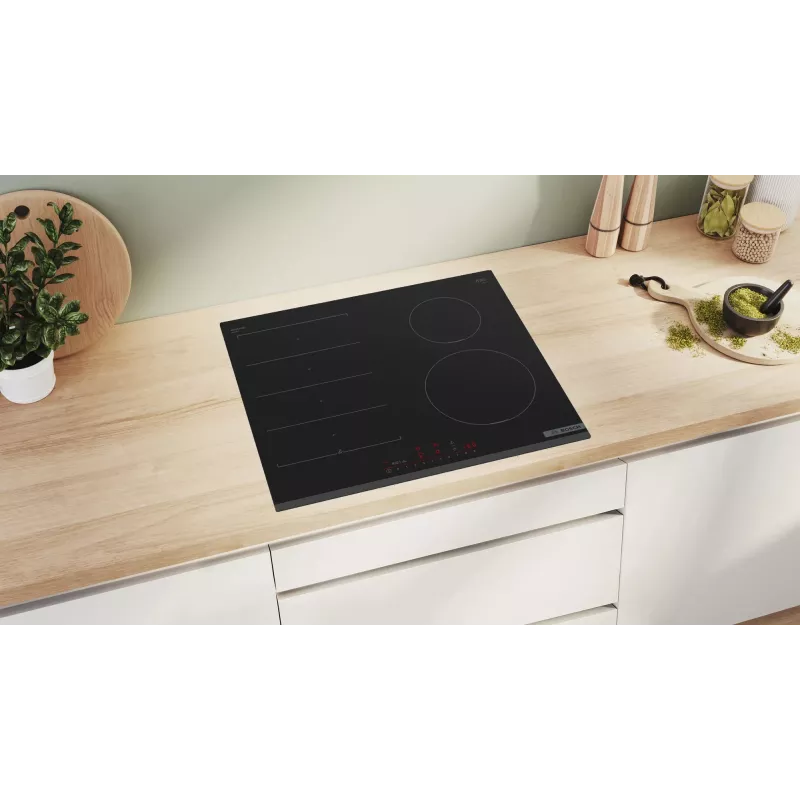 Bosch Serie 6 PIX631HC1E plīts virsma Melna Iebūvējams 60 cm Zonu indukcijas plīts virsma 4 zona(s)