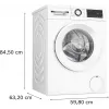 Bosch Serie 6 WGG242Z2SN veļas mazgājamā mašīna, ielādējama no priekšas, 9 kg, 1200 apgr./min, balta