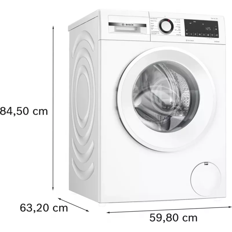Bosch Serie 6 WGG242Z2SN veļas mazgājamā mašīna, ielādējama no priekšas, 9 kg, 1200 apgr./min, balta