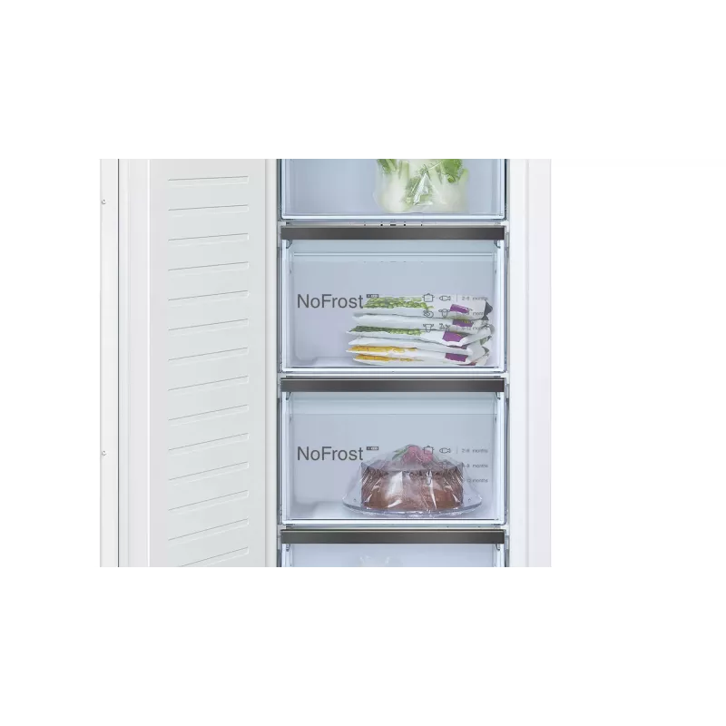 Bosch Serie 8 GIN81HNE0 saldētava Vertikālā saldētava Iebūvējama 212 L Balta