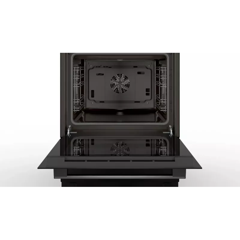 Bosch Serie 4 HLN39A060U plīts Brīvi stāvoša plīts Elektriskā Zonas indukcijas virsma Melna