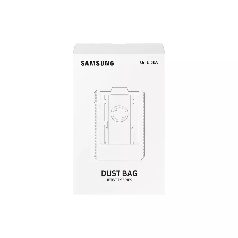 Putekļu maisiņš Samsung VCA-RDB95 robotam putekļsūcējam Balts 5 gab.