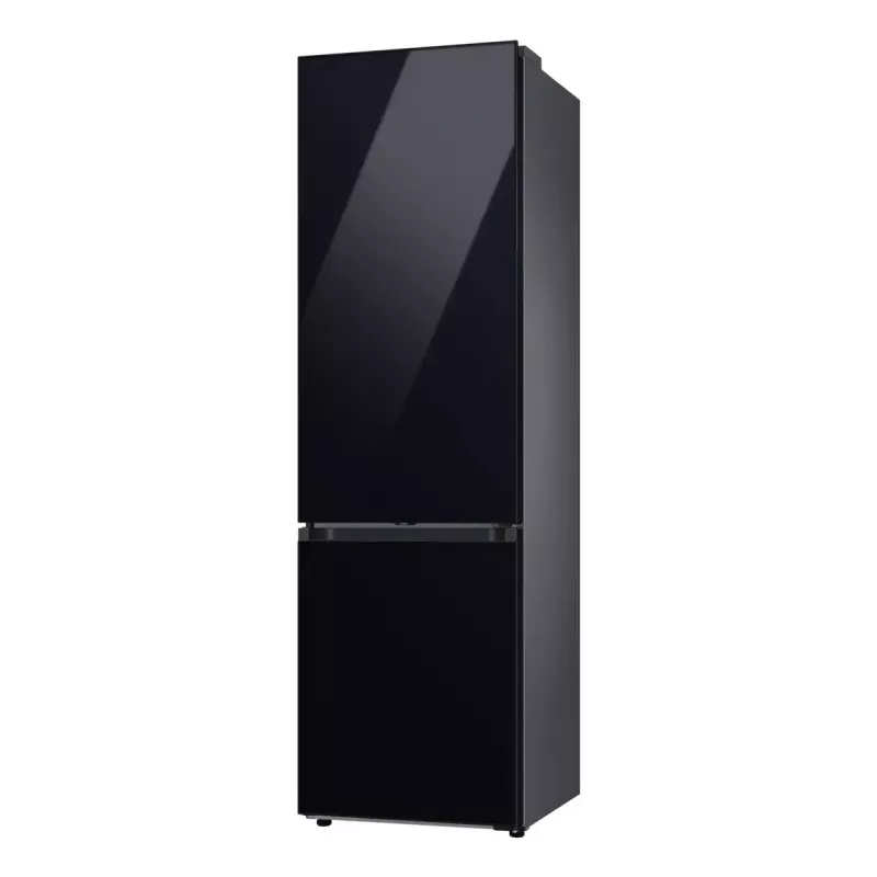 Brīvi stāvošs ledusskapis Samsung RB38C6B2E22 ar No Frost, labās puses eņģes, 35 dB, energoklase E, 8 kg/24h sasaldēšanas jauda, 4 plaukti, 2 dārzeņu atvilktnes, melns