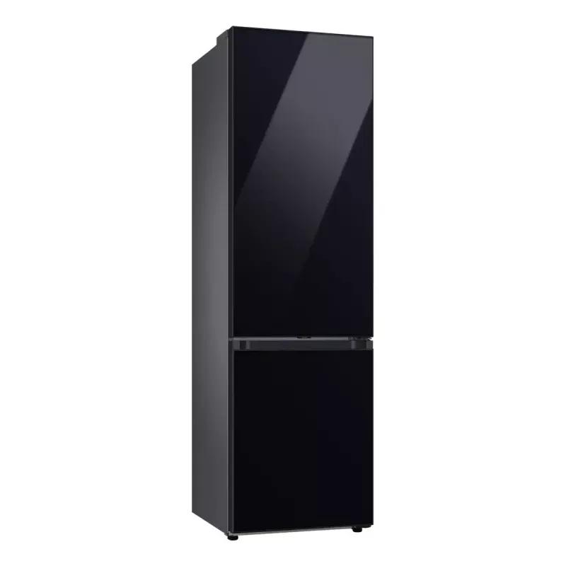 Brīvi stāvošs ledusskapis Samsung RB38C6B2E22 ar No Frost, labās puses eņģes, 35 dB, energoklase E, 8 kg/24h sasaldēšanas jauda, 4 plaukti, 2 dārzeņu atvilktnes, melns