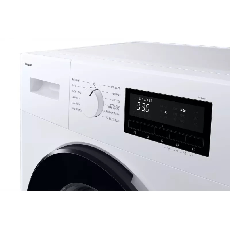 Samsung WW80FG3M05AWLF veļas mazgājamā mašīna Ar priekšējo ielādi 8 kg 1400 RPM Balta