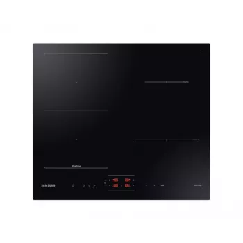 Iebūvējamā Samsung NZ8500BM melnās zonas indukcijas plīts virsma, 4 zonas, skārienvadība, priekšējā vadība, 590×520×48 mm