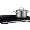 Iebūvējamā Samsung NZ8500BM melnās zonas indukcijas plīts virsma, 4 zonas, skārienvadība, priekšējā vadība, 590×520×48 mm